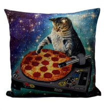 Load image into Gallery viewer, DJ cat Pillow Cover
